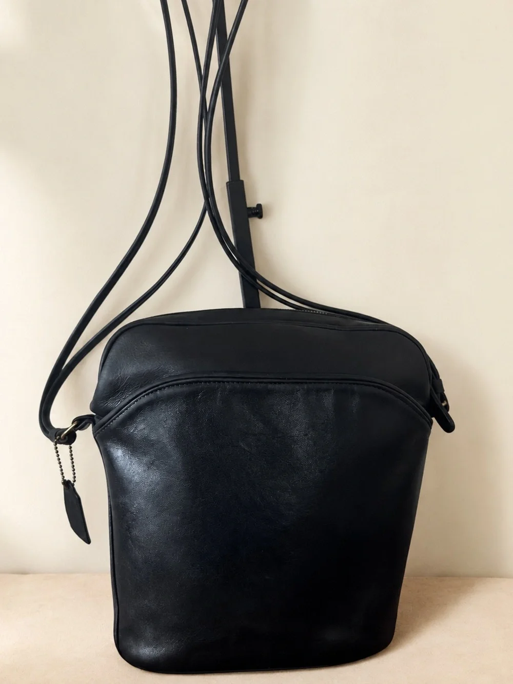 Rare Vintage Coach Gallery Bag 4028 Black Leather Shoulder Crossbody USA